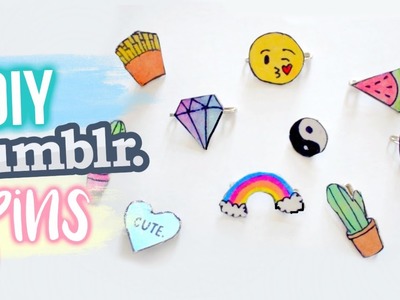 DIY RECYCLED Tumblr Pins | Easy & Affordable