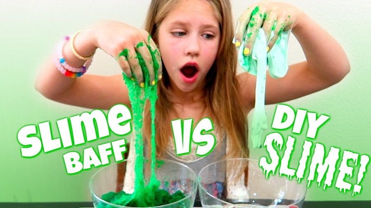 DIY Slime vs Slime Baff Experiment Mixing Slimes Together Hope Marie