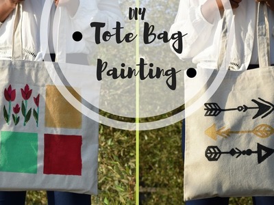 DIY Tote bag painting | Canvas tote bag painting tutorial