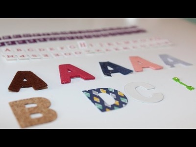DIY  Video #4: Thickers & Mini Market letters