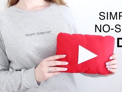 DIY YouTube Play Button Pillow | Molly Mac