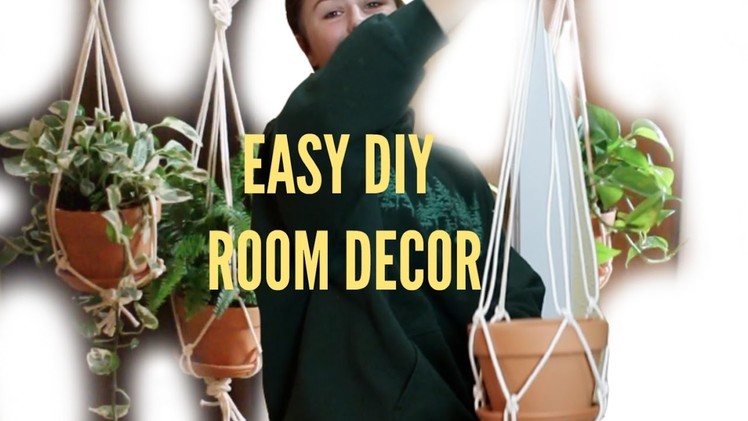 EASY DIY Urban Outfitters HANGING PLANTER (only $5 for 3!) | Emma