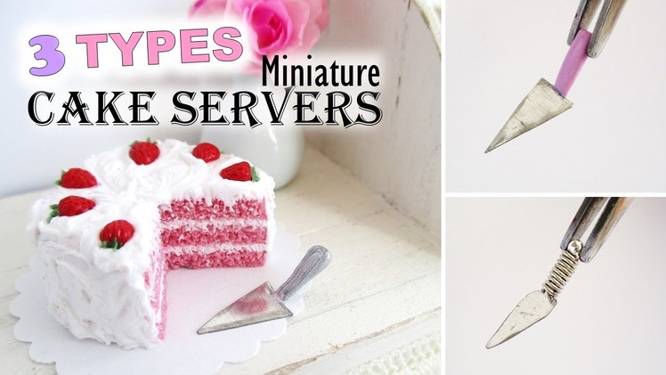 EASY Miniature Cake Servers Tutorial || Maive Ferrando