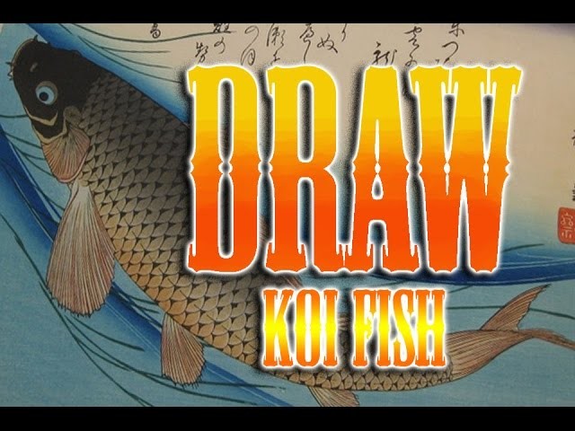 How to draw Koi fish japanese tattoo tutorial