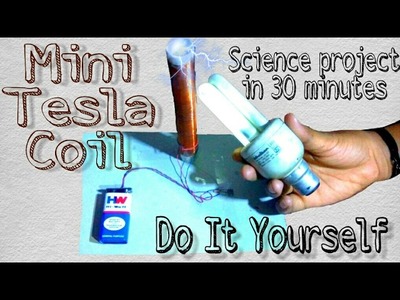 How to make a tesla coil | simple science project | DIY (do it yourself)