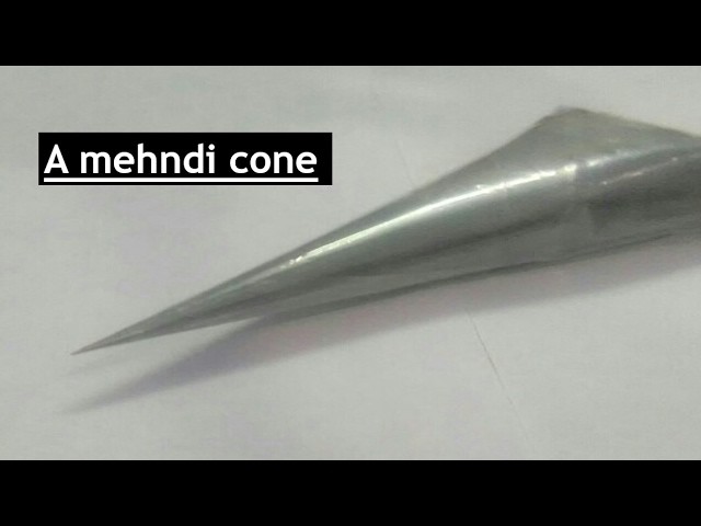 How to make mehndi cone at home tutorial for beginners
