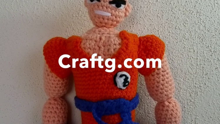 Krillin from Dragon Ball Z Craftg.com amigurumi crochet pattern
