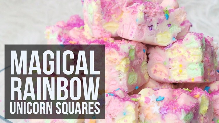 Magical Rainbow Unicorn Squares
