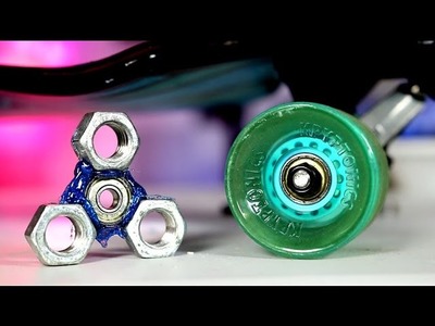 Make a Hand Spinner From a Skateboard!! EASY DIY Fidget Toy for Less than $2!!