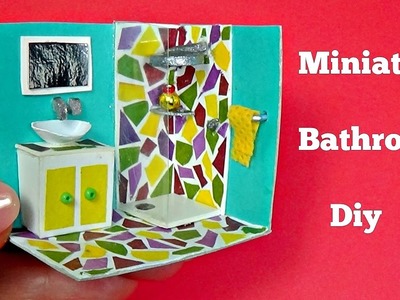 Miniature bathroom diy Doll Stuff miniature diy