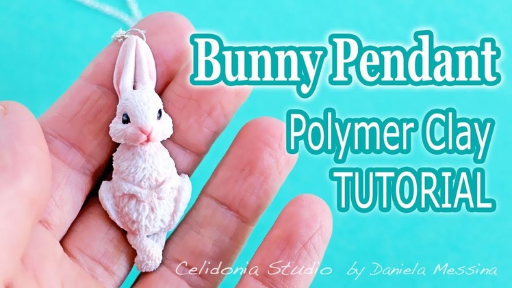 Miniature Bunny Pendant Polymer Clay Tutorial