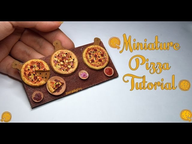 Miniature Pizza Tutorial-Polymer Clay