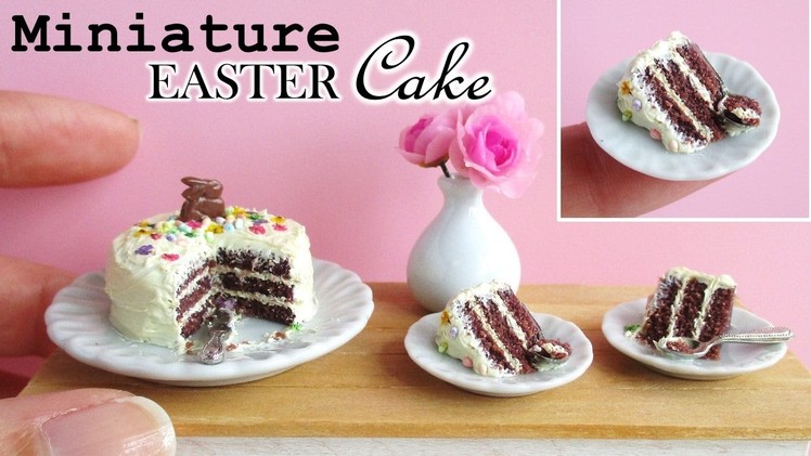 Miniature Polymer Clay Easter Cake Tutorial. Collab with SugarCharmShopGourmet || Maive Ferrando