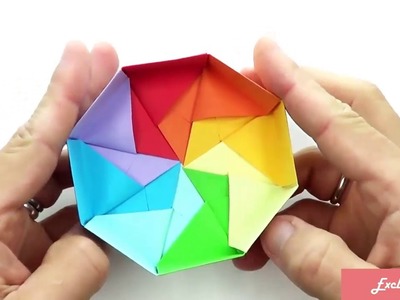 Origami Octagon Gift Box easy   modular