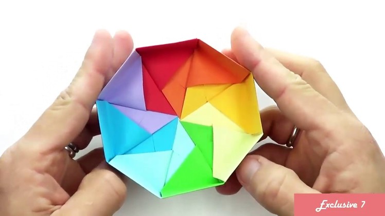 Origami Octagon Gift Box easy   modular