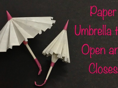 Origami Umbrella that Open and Closes
