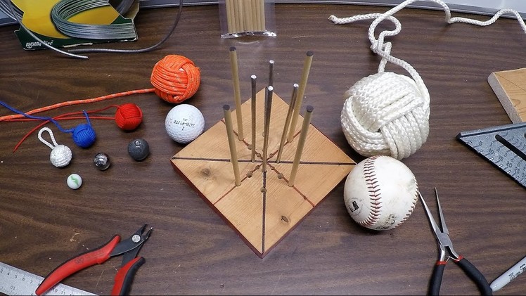 Paracord Monkey's Fist Made Easy with this Simple DIY Jig