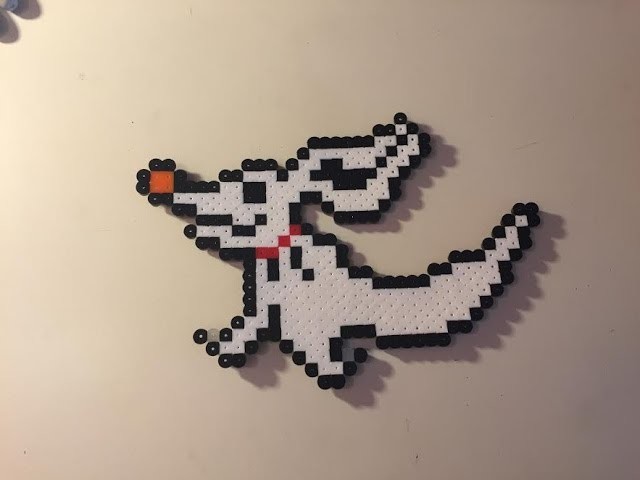 Perler Bead Zero (Nightmare Before Christmas)