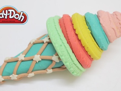 Play Doh Ice Cream Maker Rainbow Learn Colours Playdough Ice Cream