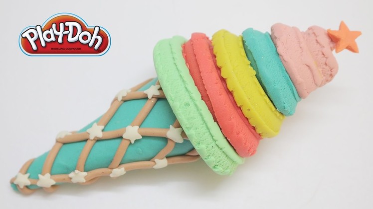 Play Doh Ice Cream Maker Rainbow Learn Colours Playdough Ice Cream