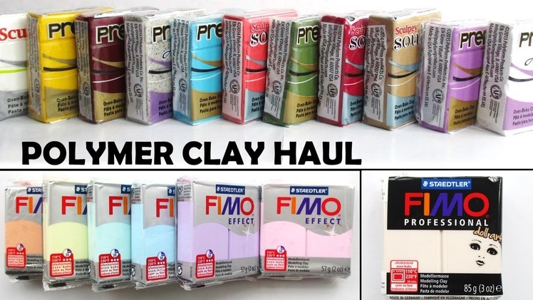 POLYMER CLAY HAUL & COLOUR COMPARISON || Maive Ferrando