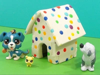 Puppy Playdoh Rainbow Doghouse. Rainbow Colors Puppy House!Polka-dot