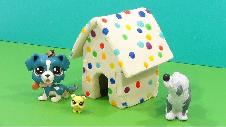 Puppy Playdoh Rainbow Doghouse. Rainbow Colors Puppy House!Polka-dot