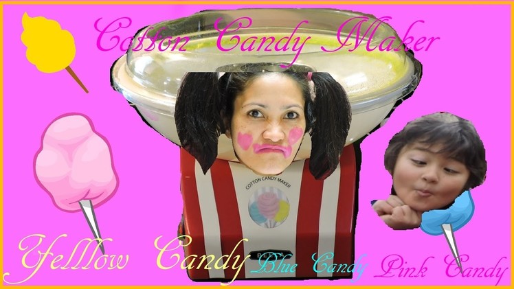 Shawn ToysChannel - COTTON CANDY MAKER MAKES CANDY IS FUN DIY