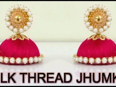 Silk Thread Earring Making - Silk Thread Jewelry Making Tutorial