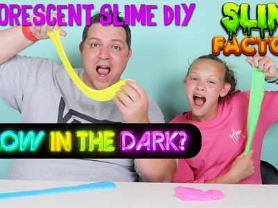 SLIME FACTORY Fluorescent Slime DIY | Glow In The Dark?