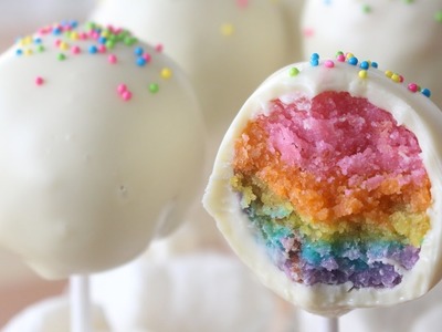 Surprise Rainbow Cake Pops