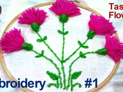 Tassel Flower | Woolen Embroidery | Easy Home Tutorial