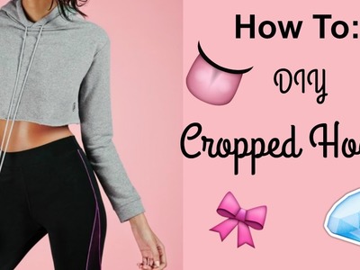 THE RIGHT WAY TO CUT A CROPPED HOODIE!