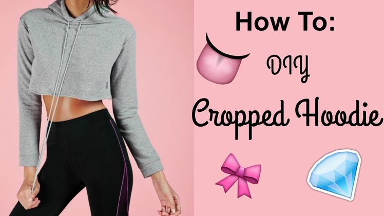 THE RIGHT WAY TO CUT A CROPPED HOODIE!