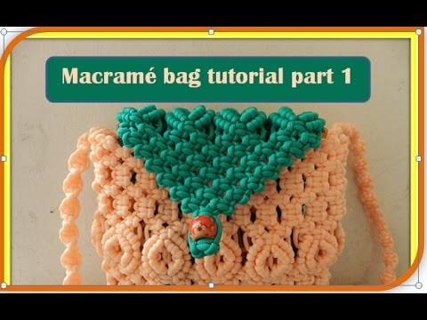 Trendy macrame flip purse with belt tutorial part 1