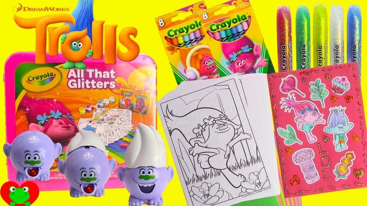 Trolls Movie Poppy Coloring Pages Crayola DIY Stickers and Surprises