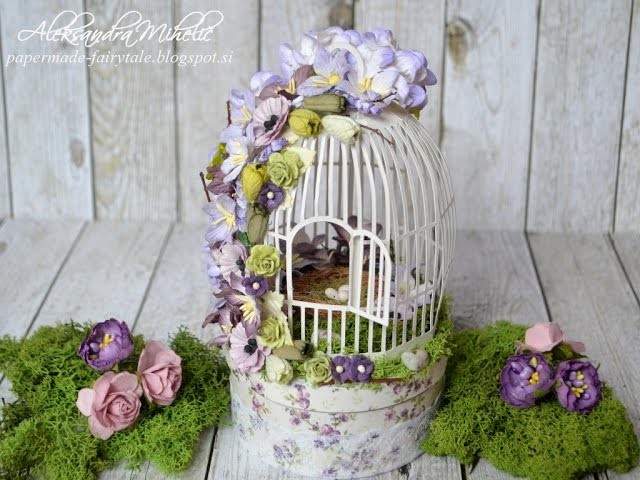 When spring awakes blossoming birdcage tutorial for Wild Orchid Crafts