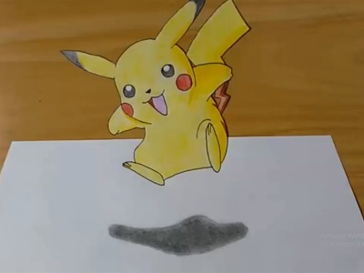 3D drawing - pikachu