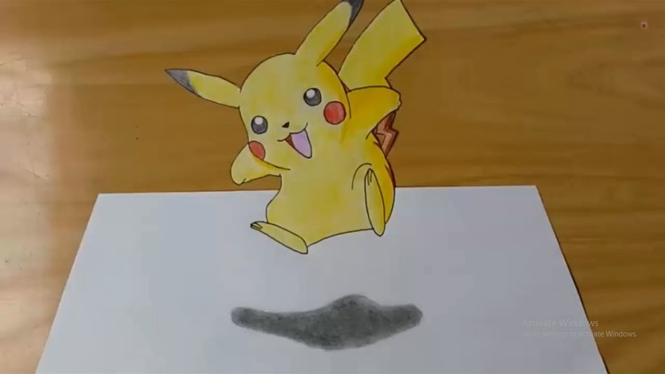 3D drawing - pikachu