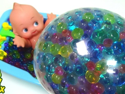 Baby Doll Bath Orbeez DIY Play M&M StressBall Surprise eggs Learn Alphabet
