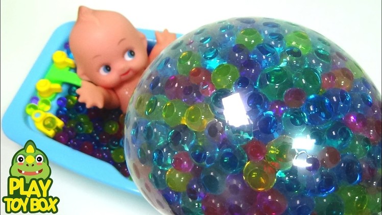 Baby Doll Bath Orbeez DIY Play M&M StressBall Surprise eggs Learn Alphabet