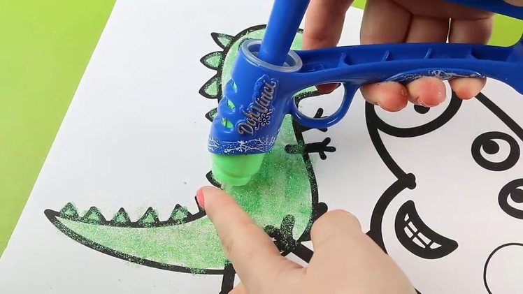 Como Colorear con Doh Vinci Play Doh a George Pig - DIY Colouring with Doh Vinci playdoh
