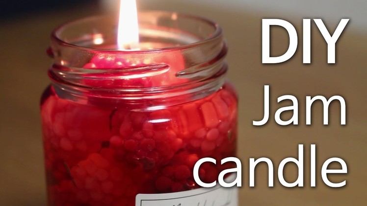 DIY Jam Candle l How to make Gel Jam Candle
