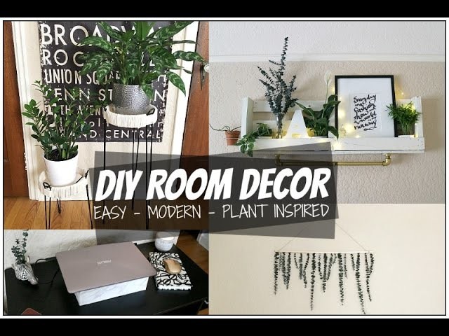 DIY ROOM DECOR IDEAS 2017 | TUMBLR + PLANT INSPIRED ROOM DECOR