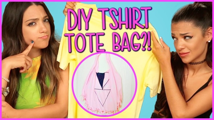 DIY T-Shirt Tote Bags?! | NIKI & GABI DIY or DI-Don't