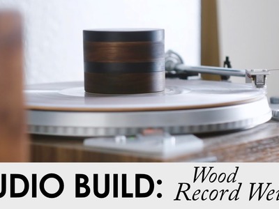 DIY Wood Record Weight | Ebony & Walnut