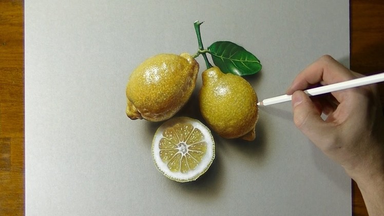 Drawing of some lemons - How to draw 3D Art