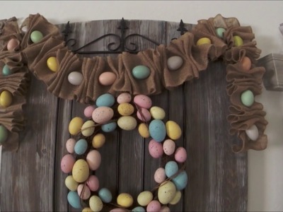 Easter DIY Burlap & Egg Garland!