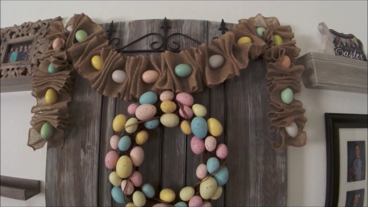 Easter DIY Burlap & Egg Garland!