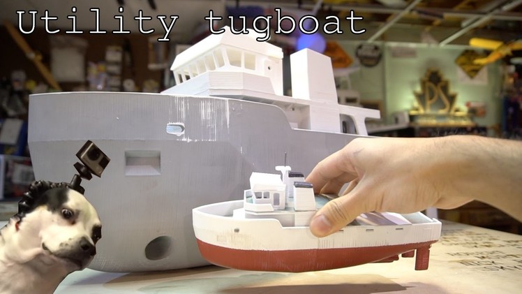 Giant 3D printed Utility tugboat Part 1